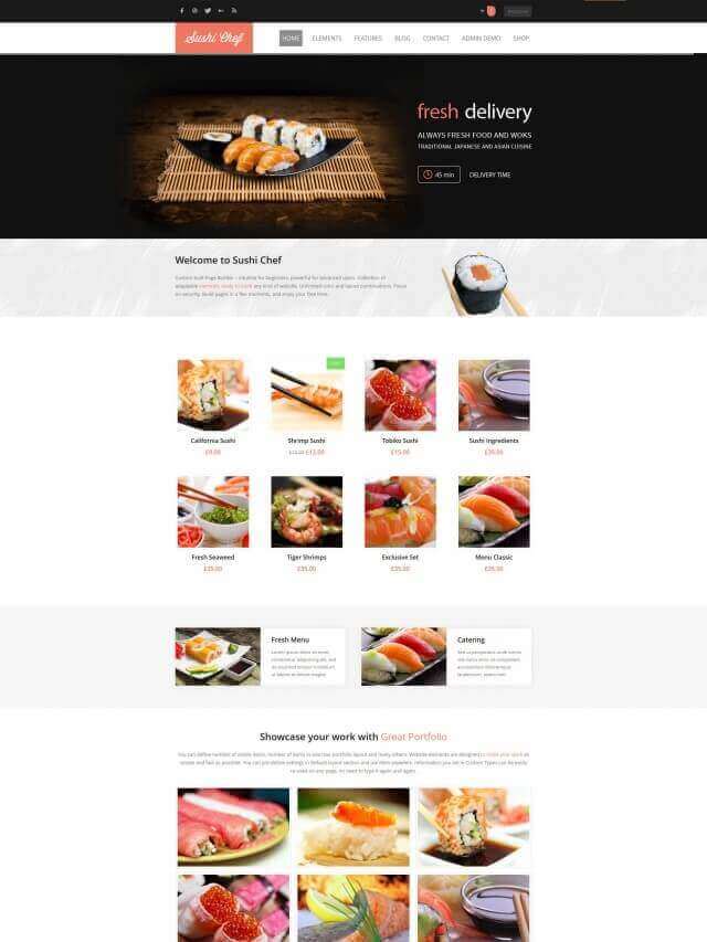 FOOD DELIVERY WEBSITE DESIGN
