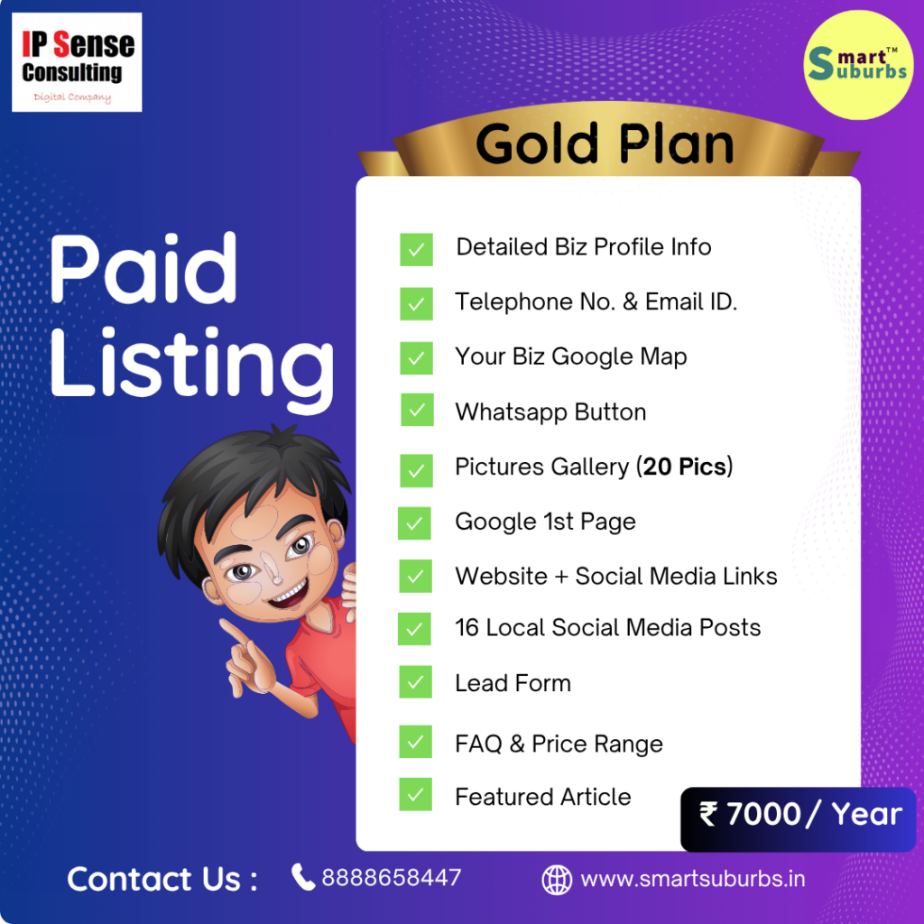 Gold Paid directory listing plan , best digital marketing agency in pune