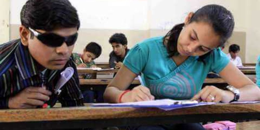Require 45 writers for visually challenged students’ exams
